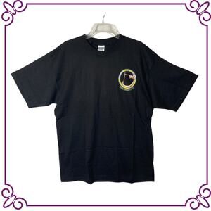 Airborne Laser Peace Through Light YAL-IA Black Cotton Short Sleeve T-Shirt XL